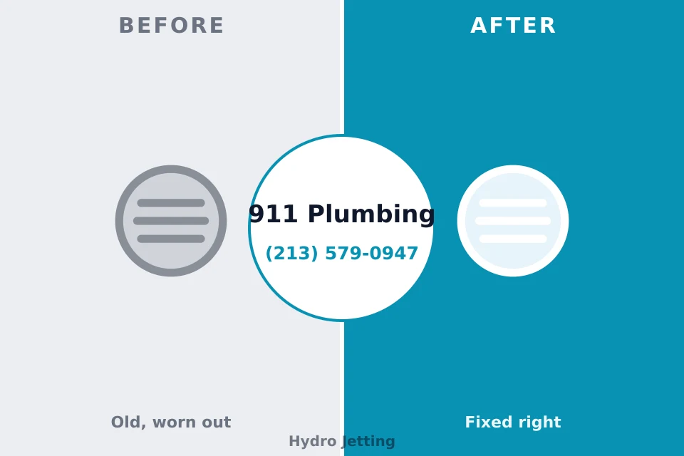 Before and after: plumbing repair Clarendon Hills, IL